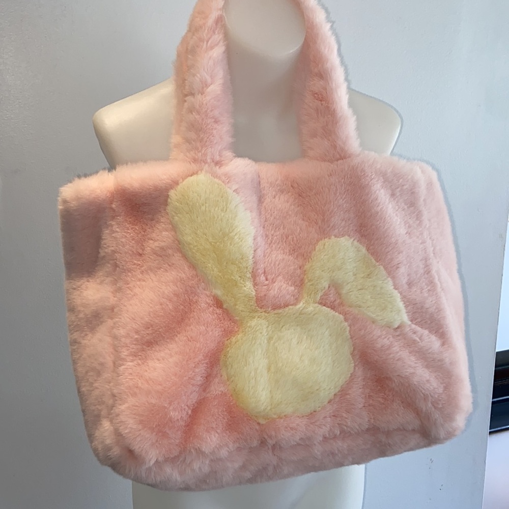 New Ultra Plush Strawberries & Cream Bunny Handbag